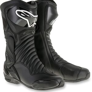 Men's Alpinestars Black and White SMX-6 v2 Riding Boots